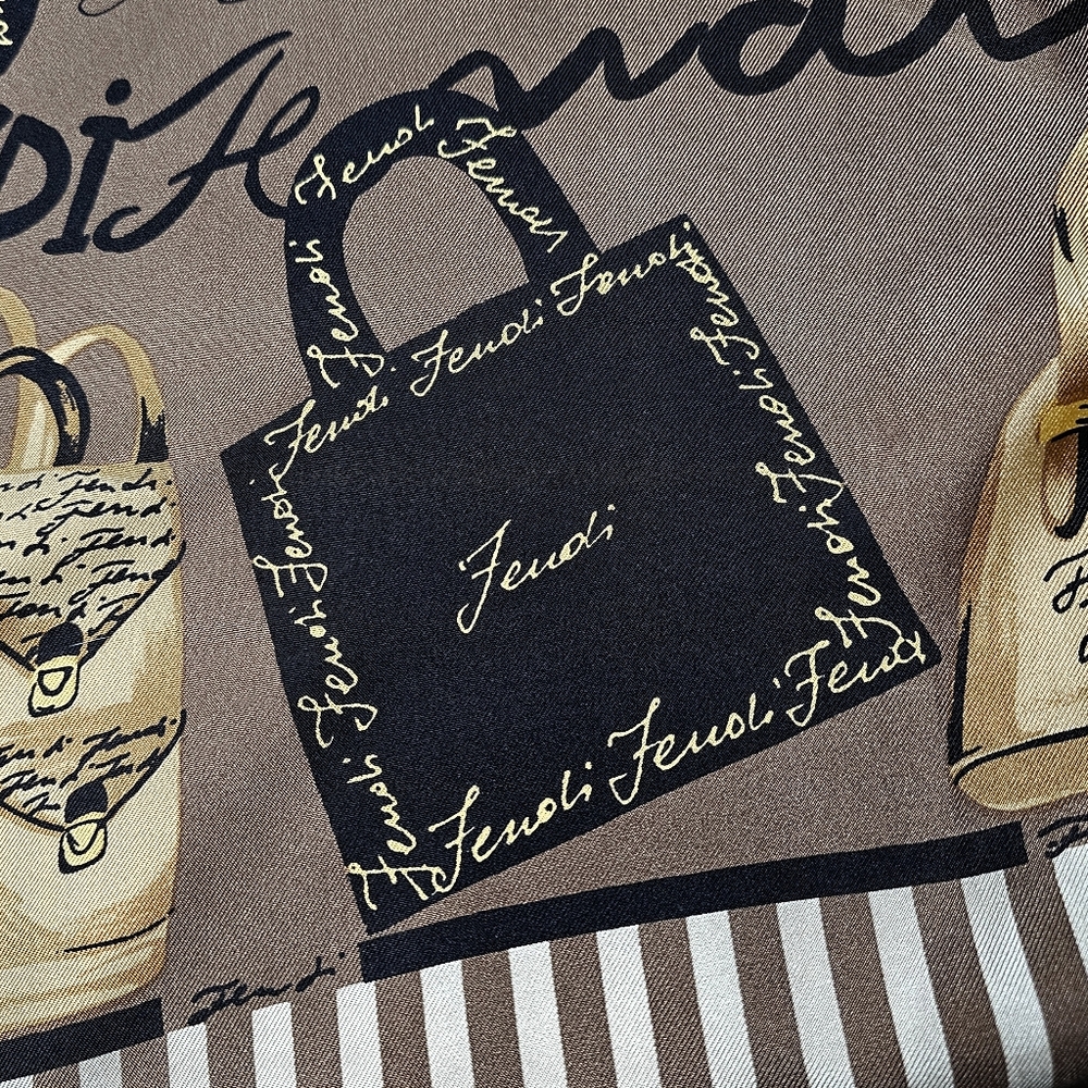 FENDI SILK SCARF - Picture 12 of 16